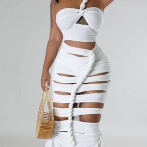 Fashion Nova Elegant White Dress